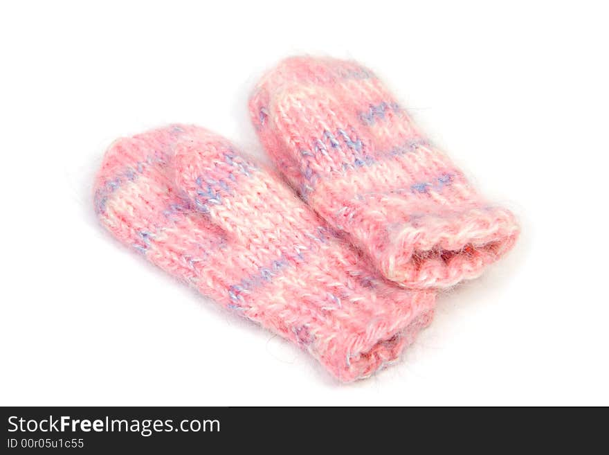 Knitted mittens