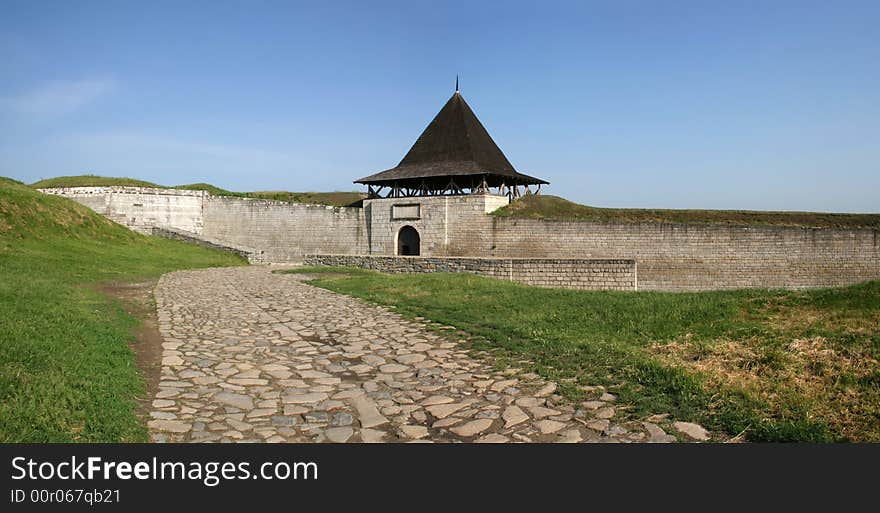 Watchtower in a fortress in Hotin Ukraine