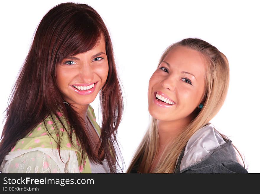 Two girls close-up