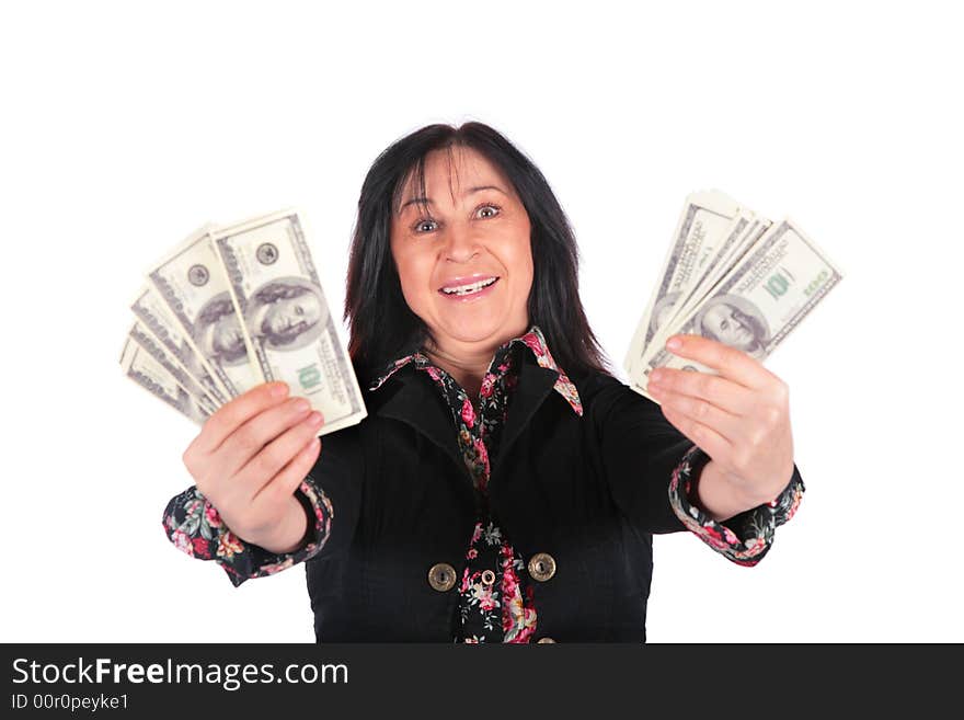 Woman And Dollars 2