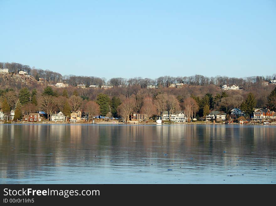 Houses On A Frozen Lake