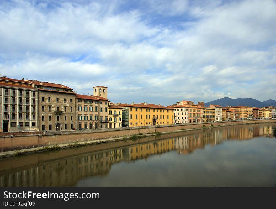 Arno ricer in Pisa, Italy. Arno ricer in Pisa, Italy