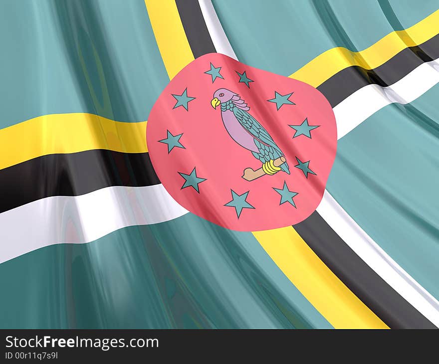 Glossy Flag of Dominica