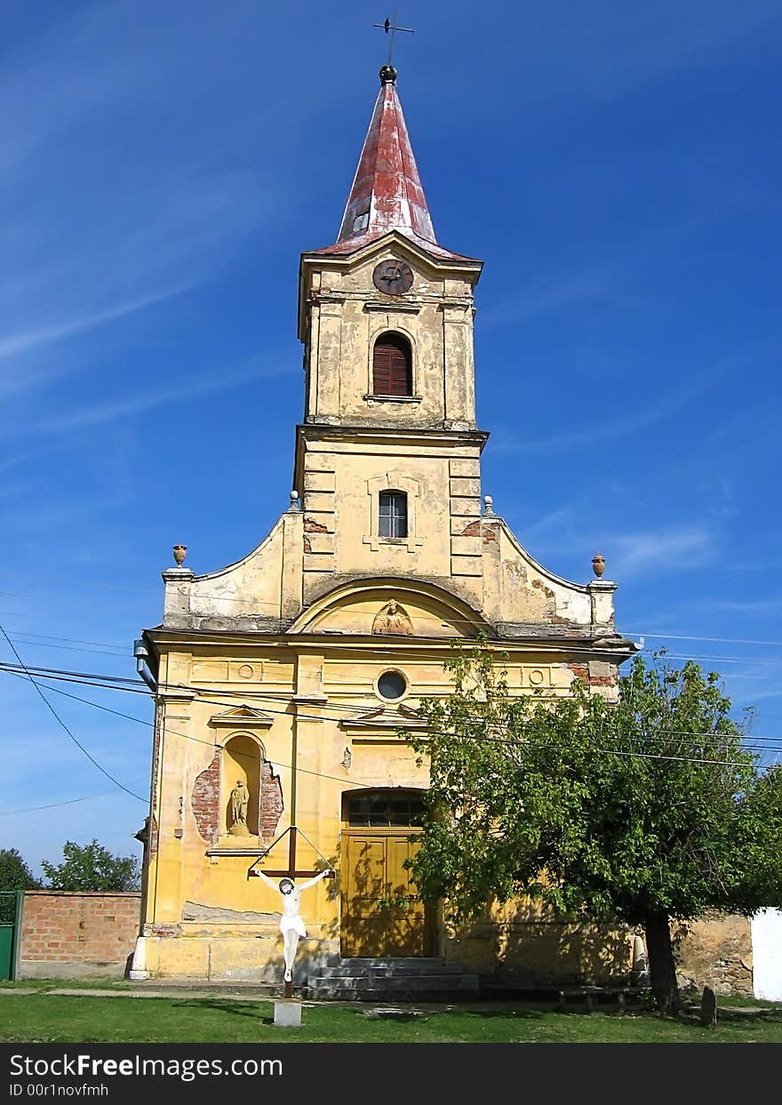 Old catholic church from Vojvodina, Serbia. Old catholic church from Vojvodina, Serbia