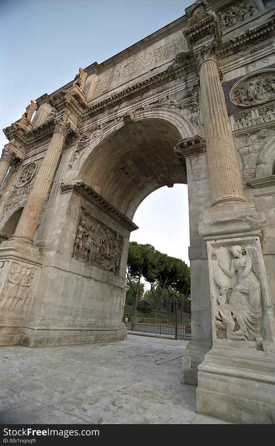 Detail of the triumph in Rome, Italy