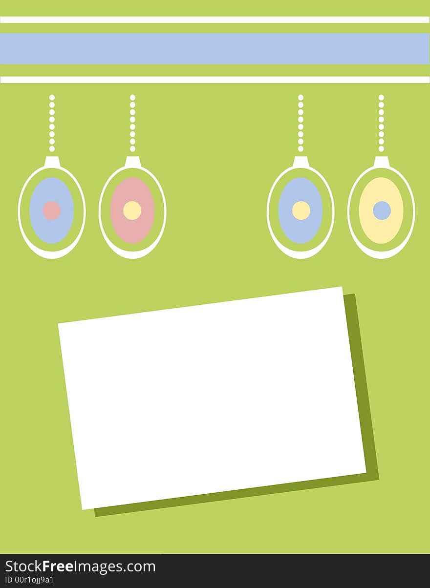 Simple easter background design in pastel colors with easter egg decoration and space for text messages, part I in series. Simple easter background design in pastel colors with easter egg decoration and space for text messages, part I in series