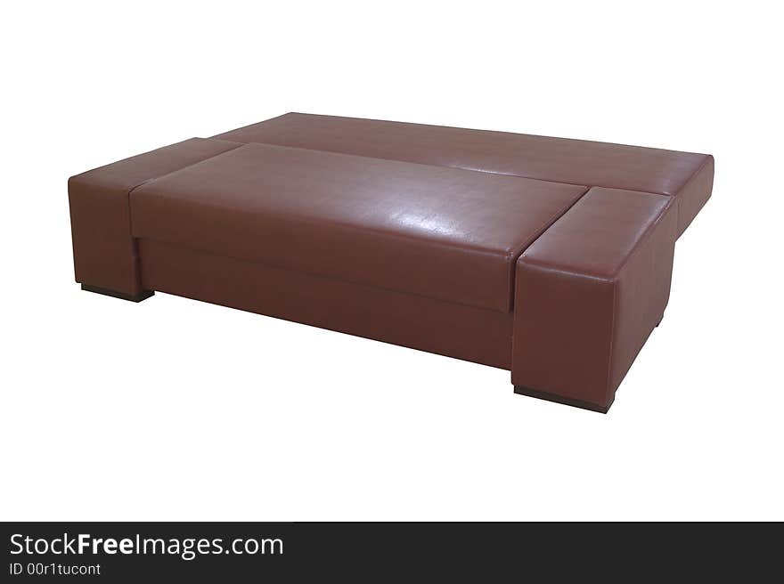 A sofa isolated on a white background