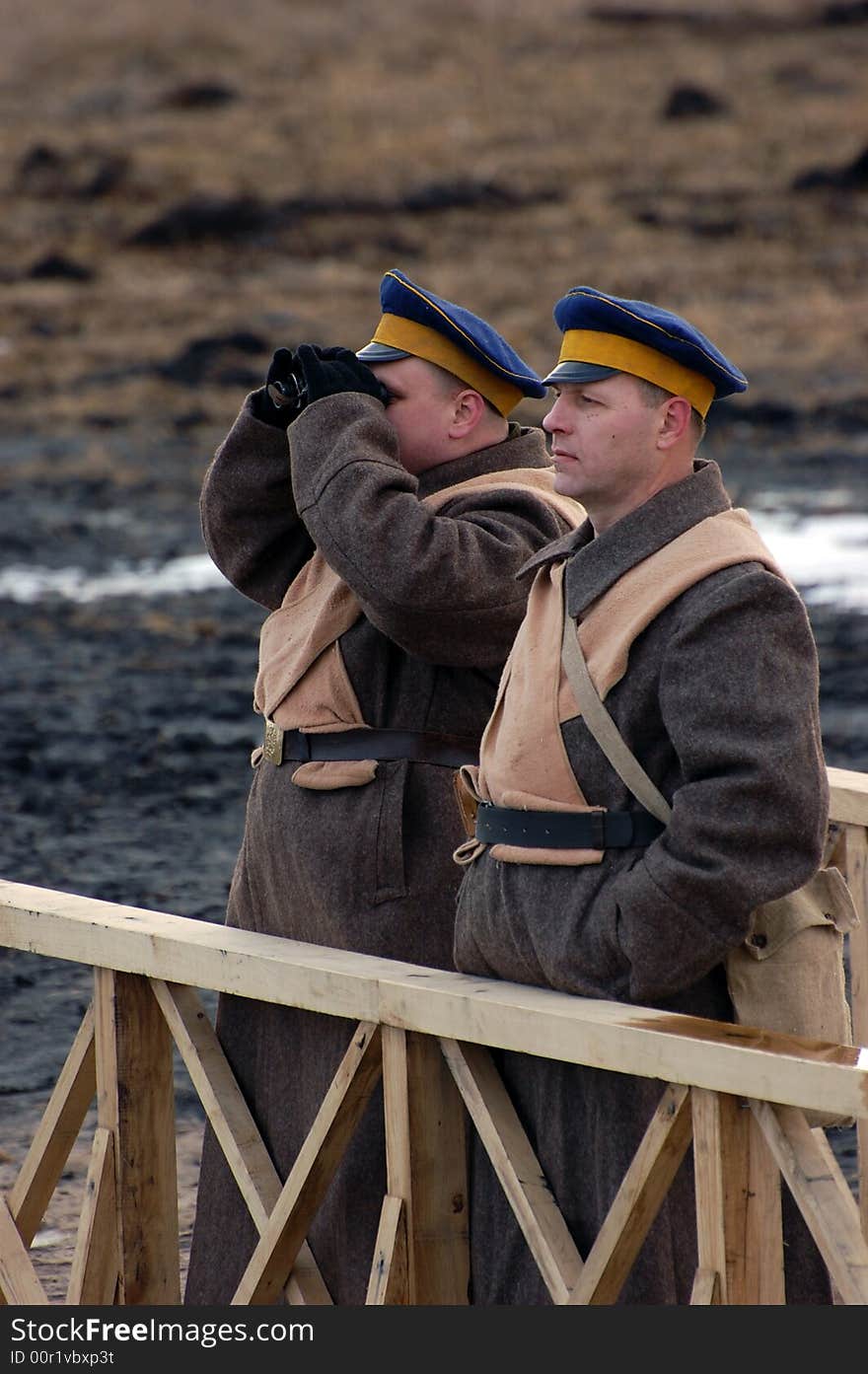 Historical military reenacting. Civil War in Russia. 1918. Reenacting battle near village Kruti in 1918. 2 febr.2008. Historical military reenacting. Civil War in Russia. 1918. Reenacting battle near village Kruti in 1918. 2 febr.2008