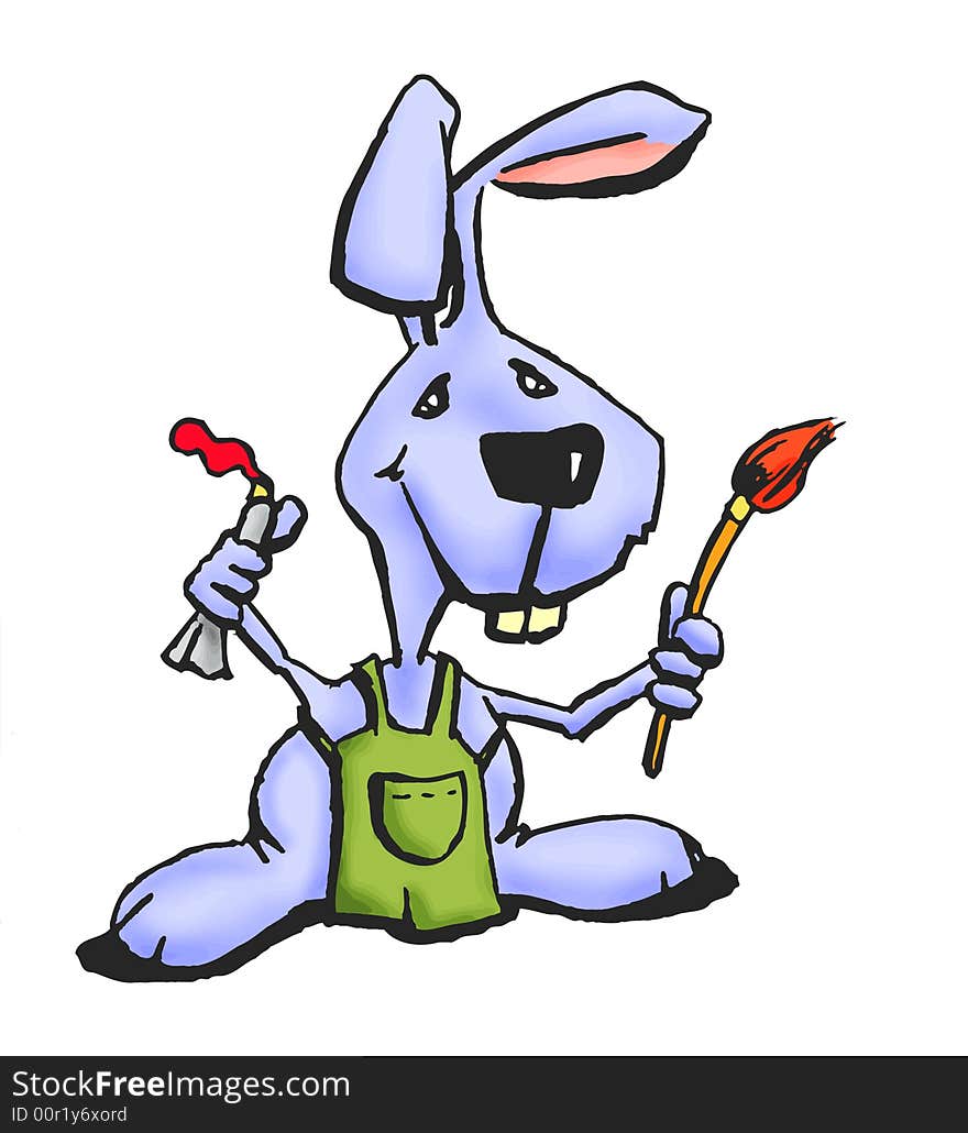 Painter Bunny