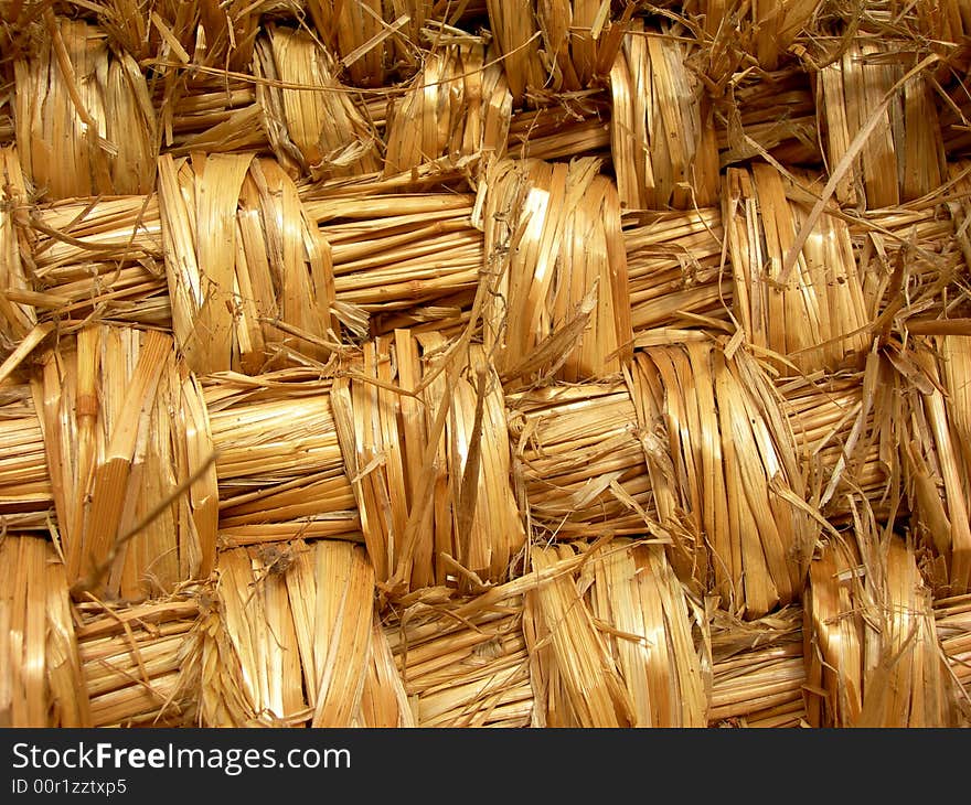 Straw background - material texture of basket