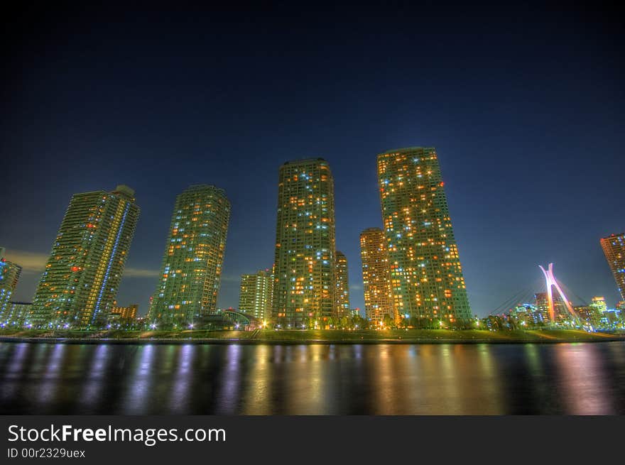 Night Landscape HDR In Tokyo