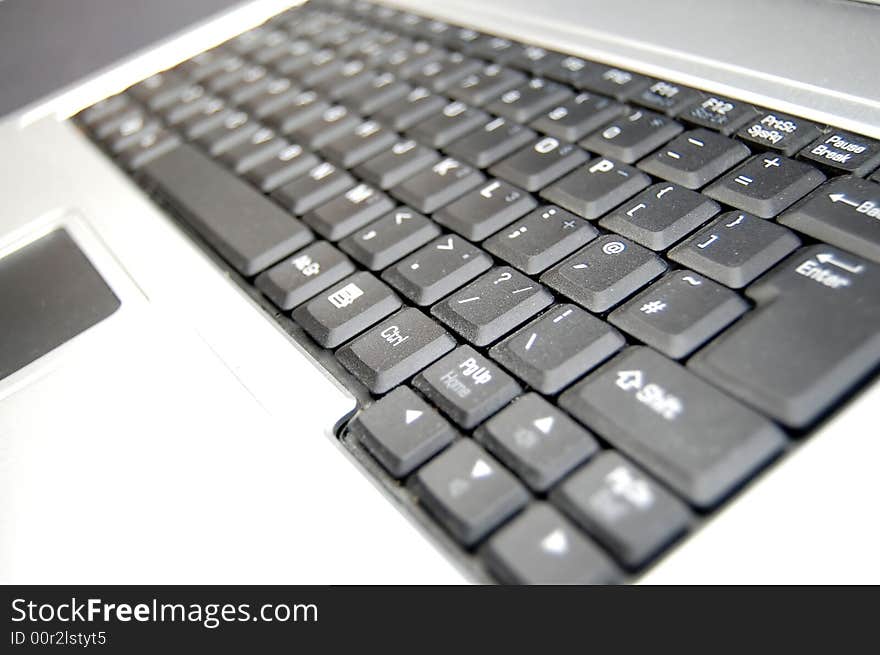 Close up of a computer keyboard. Close up of a computer keyboard