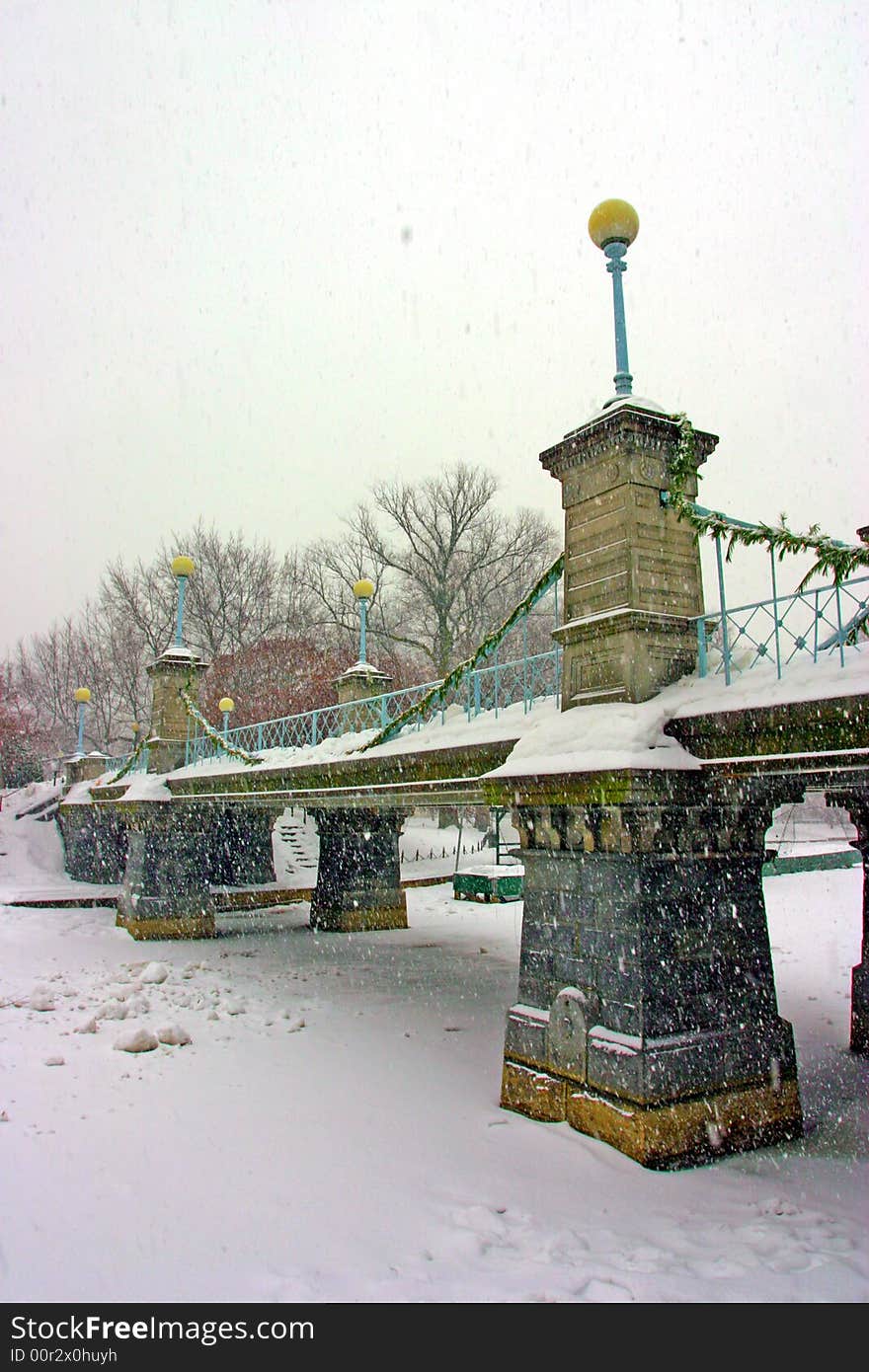 Stock image of a snowing winter at Boston, Massachusetts, USA. Stock image of a snowing winter at Boston, Massachusetts, USA