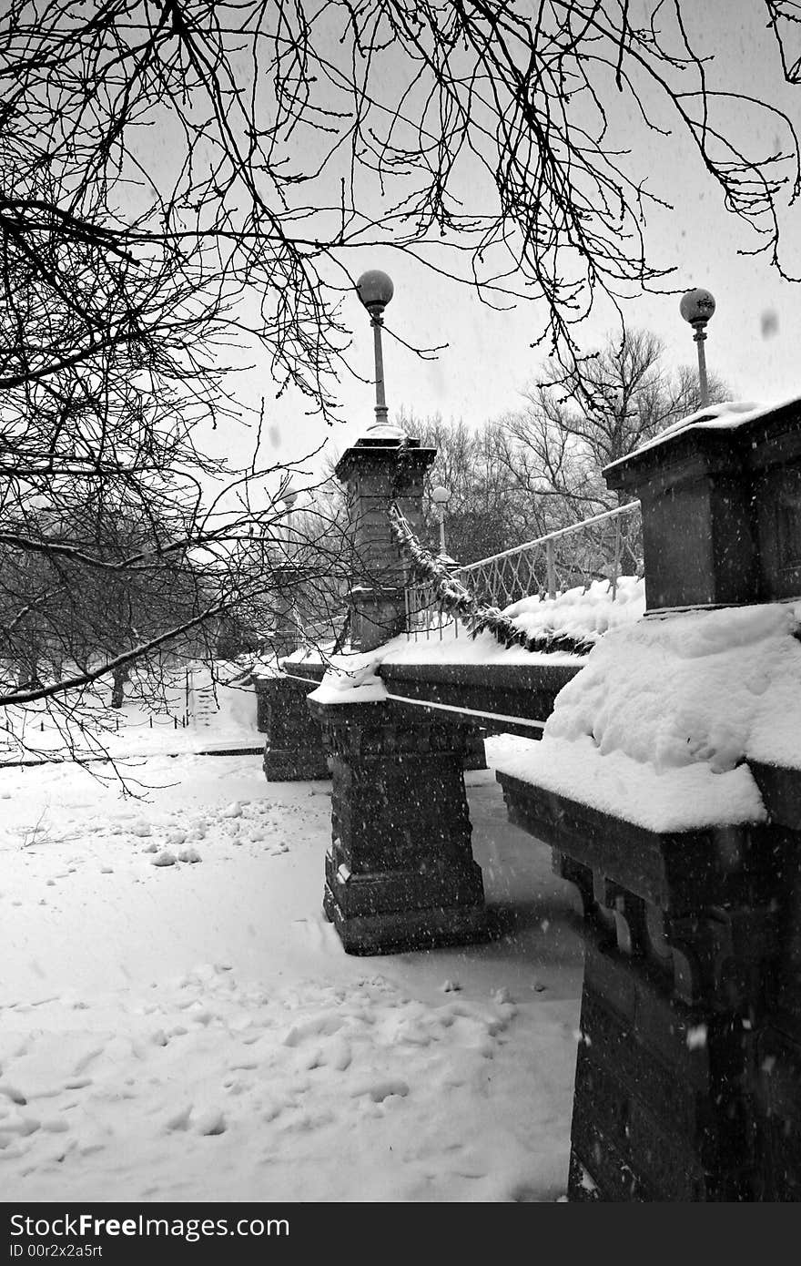 Stock image of a snowing winter at Boston, Massachusetts, USA. Stock image of a snowing winter at Boston, Massachusetts, USA