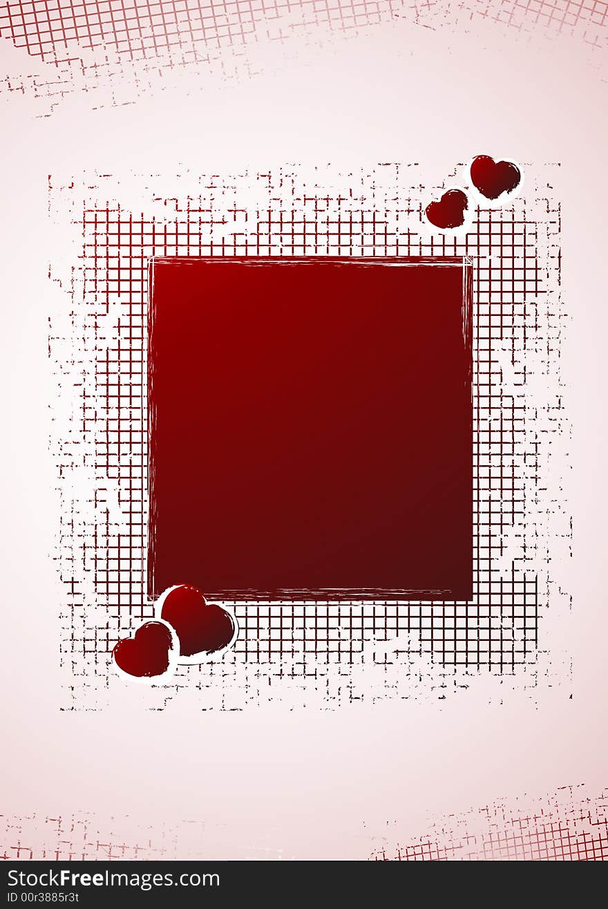 Drapery Valentine s day frame