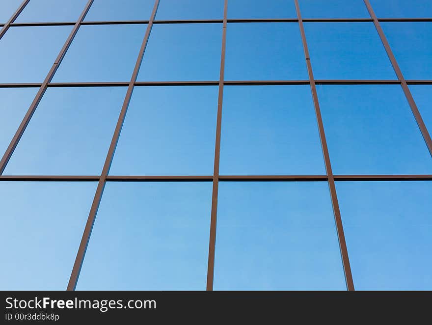 Office building exterior #5. Windows in perspective view