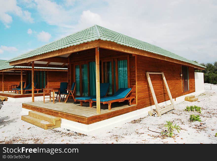 An unfinished room in herethere resort of maldives. An unfinished room in herethere resort of maldives