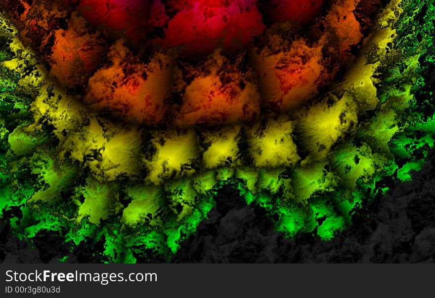 Rainbow Decay Digital Background Image