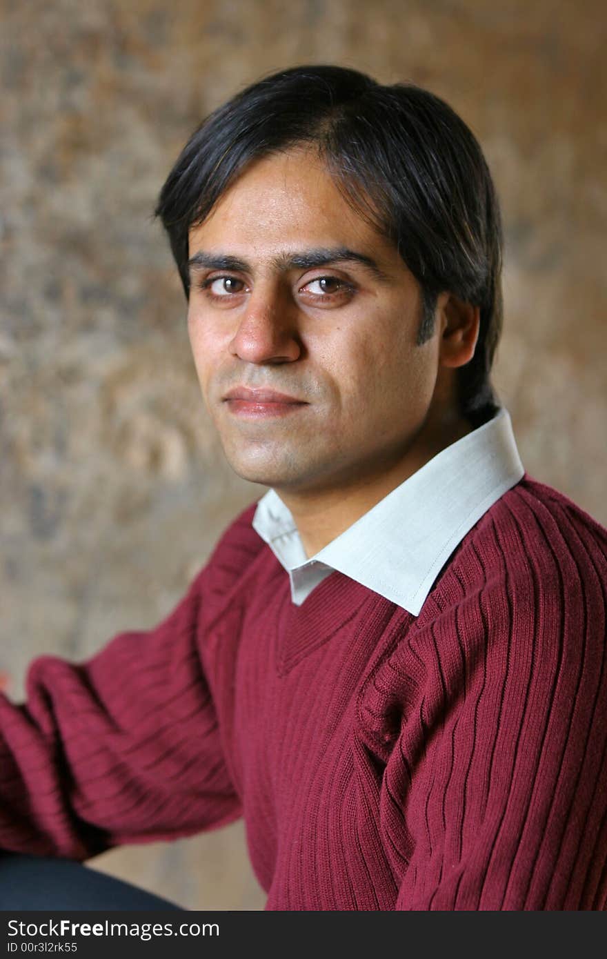 Young Man In A Romantic Sweater