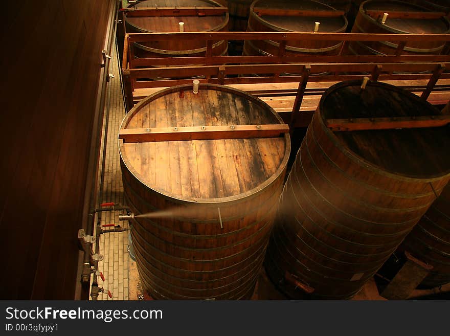 Wine barrels