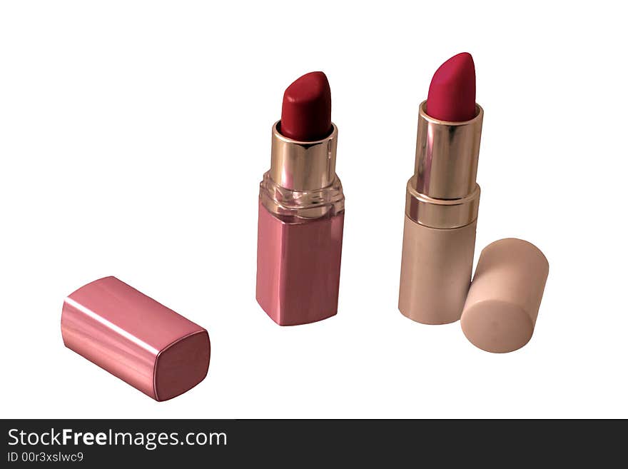 Photo of Lipsticks on whire background