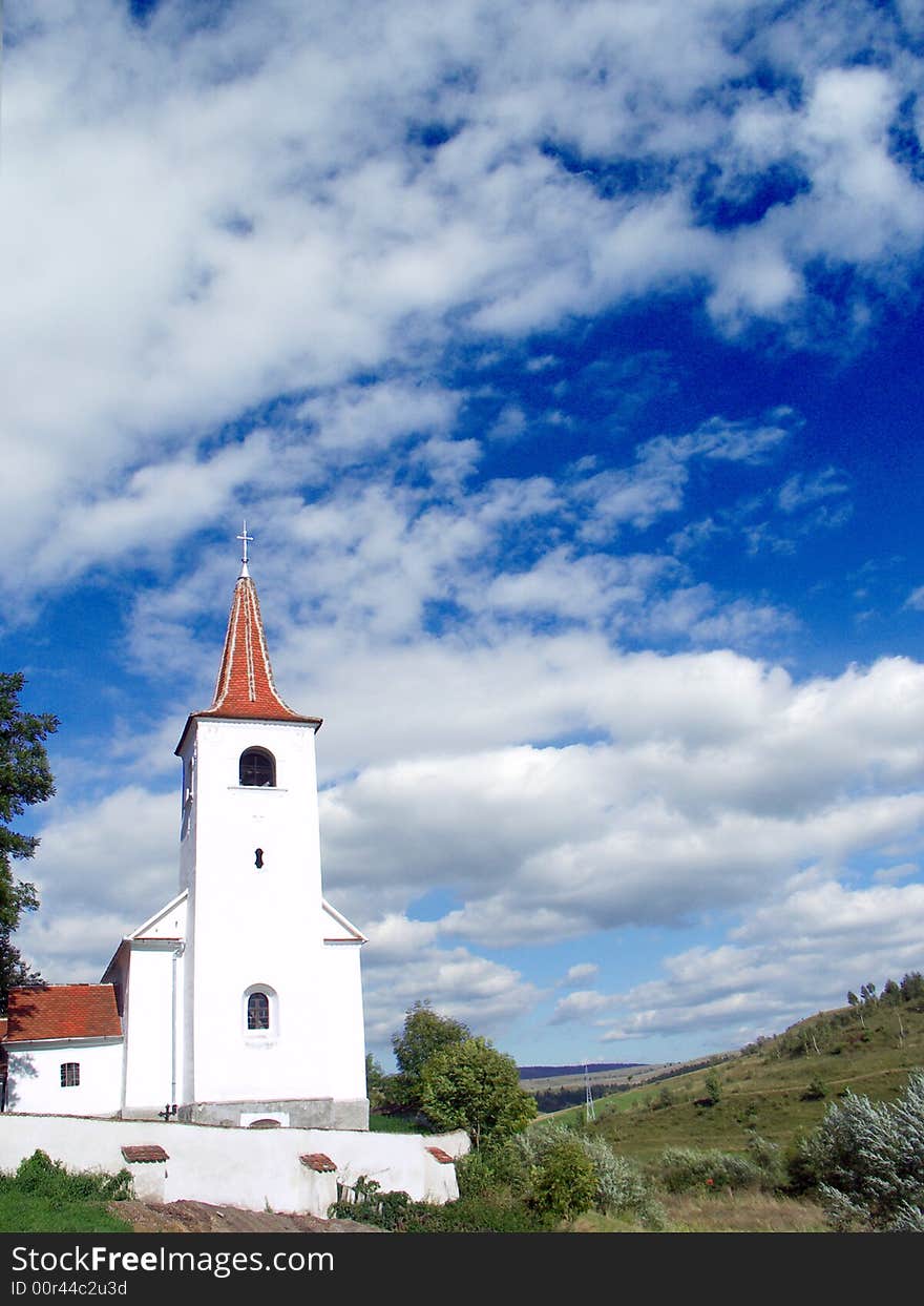 Church and blue sky