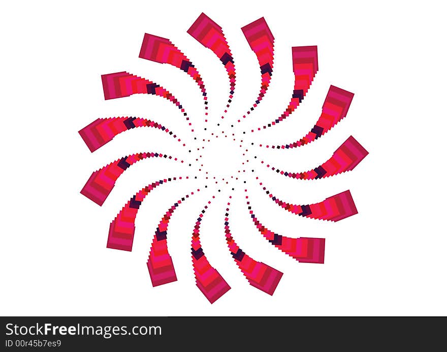 Overlapped optical boxed sun illustration in white background vector. Overlapped optical boxed sun illustration in white background vector