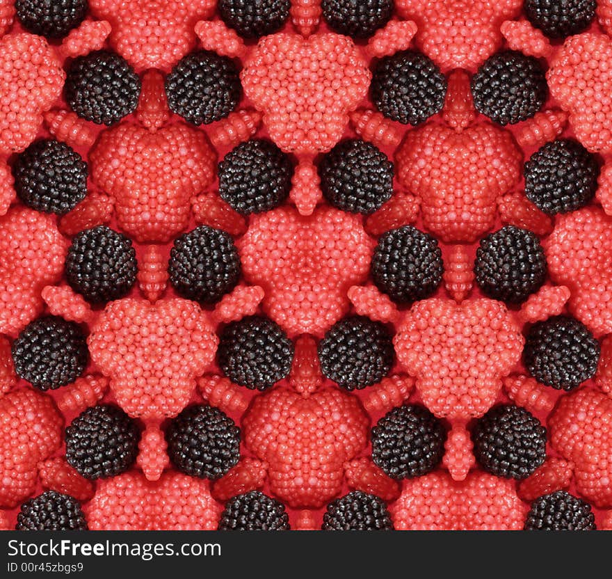 Abstract seamless texture with structure of an ornament (berry)