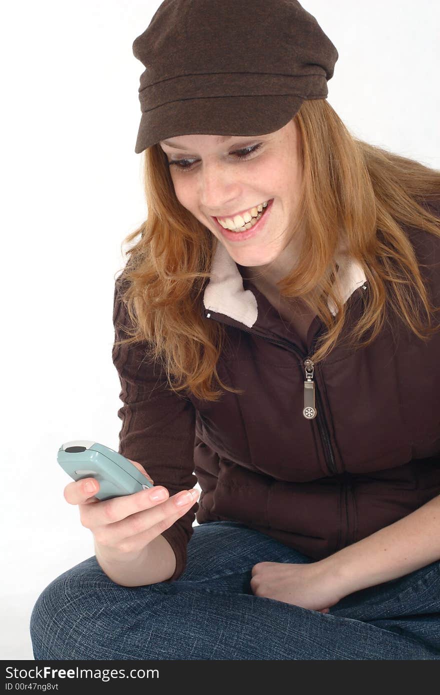 Young woman with cell phone