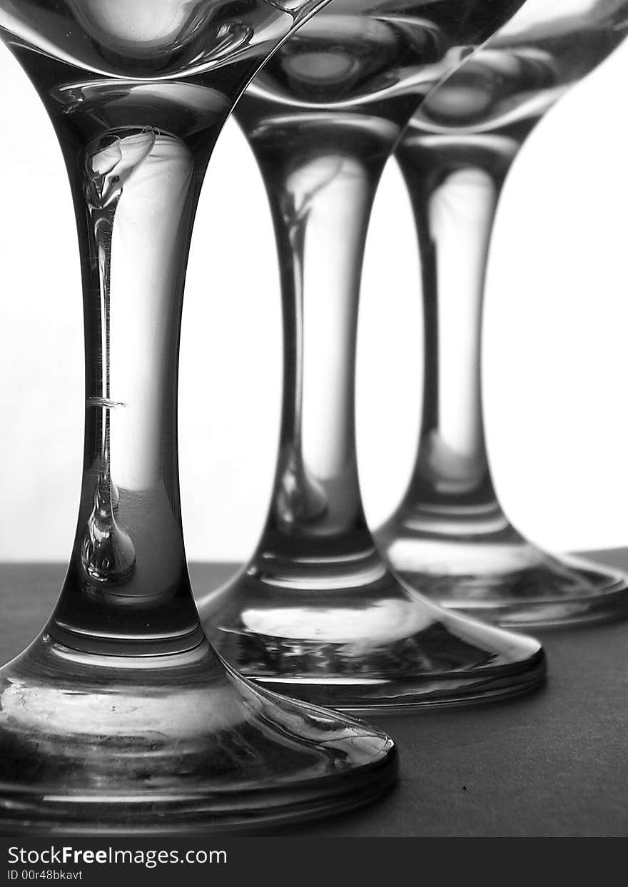 Studio, photo of glasses...Different way to take a shot of glasses on some abstract way....