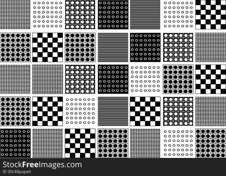 Black and white chess background. Black and white chess background