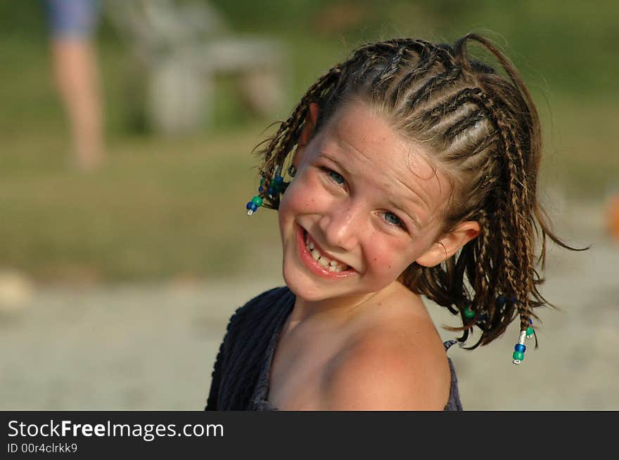 Girl Giving Cheeky Smile