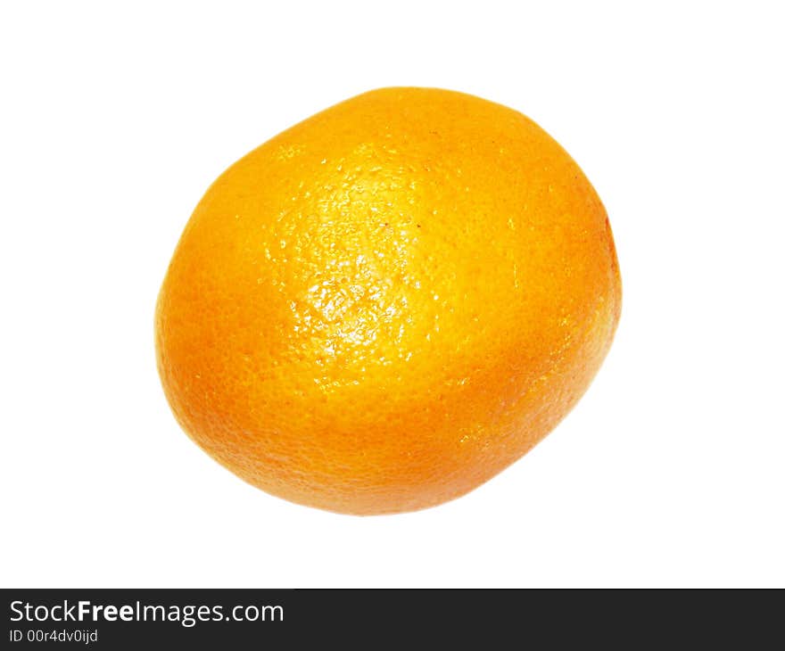 Fresh orange isolated on white background