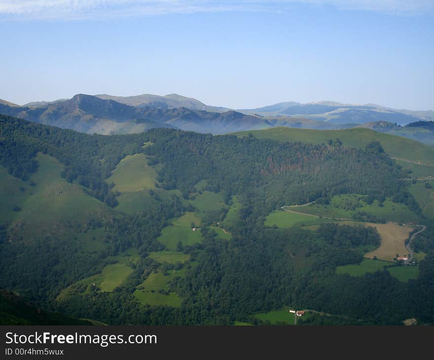 French Pyrenees,mountains between France and Spain. French Pyrenees,mountains between France and Spain