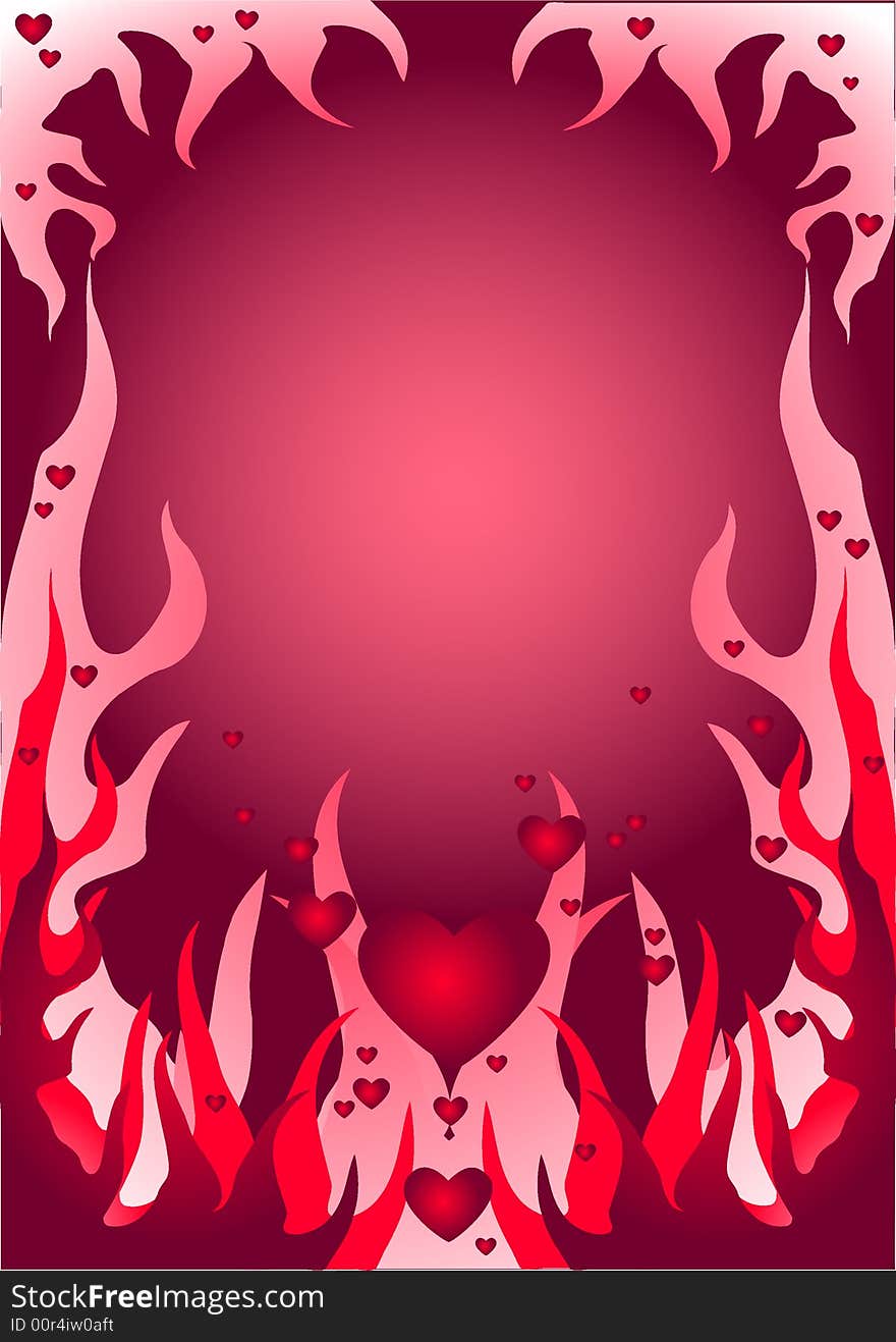 Heart Fire Love Valentine