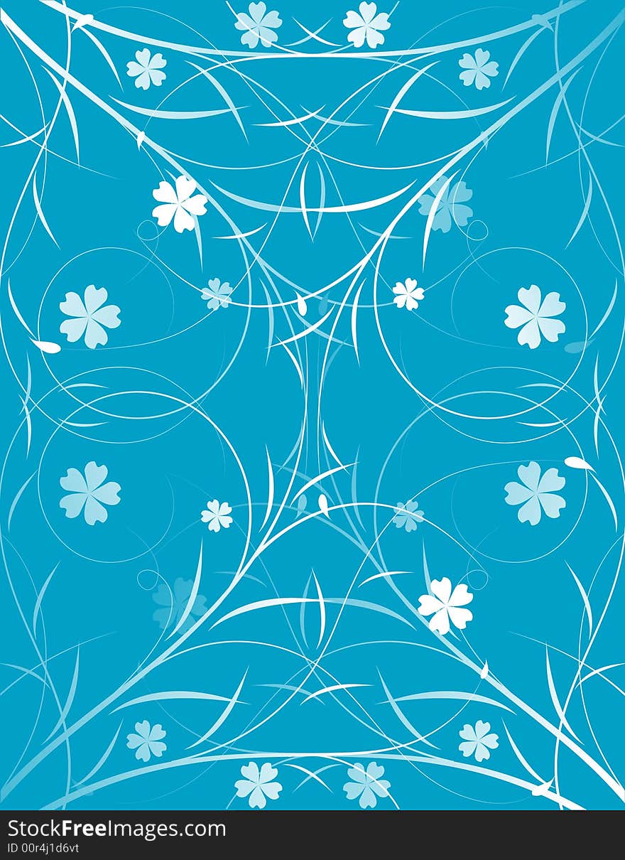 Abstract floral background. Vector illustration.