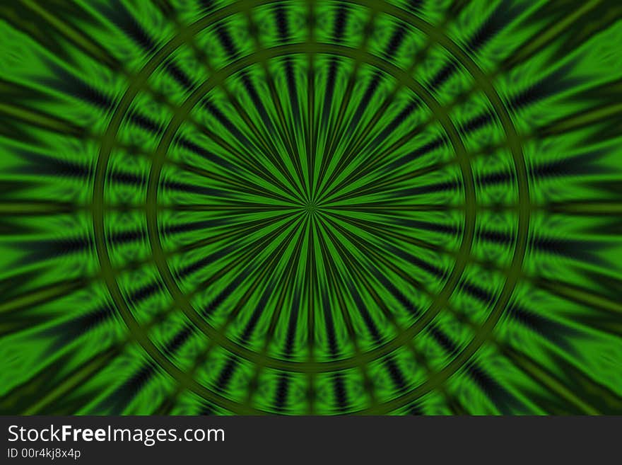 Green blur pattern on the black background. Green blur pattern on the black background