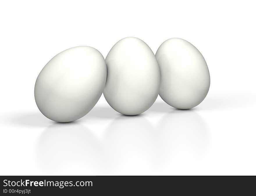 Easter egg on white background. Easter egg on white background