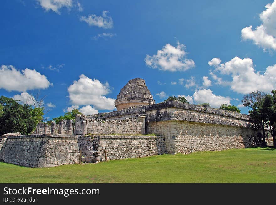 Ancient Mayan Observatory in the Yucatan