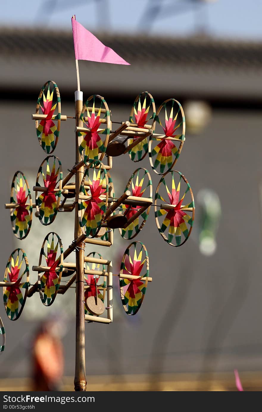 Windmill at the temple fair