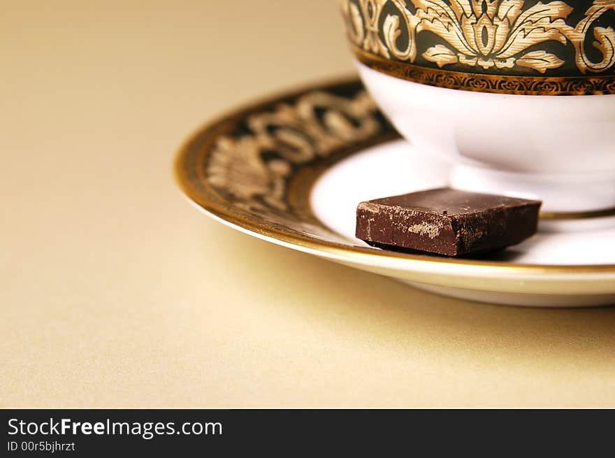 Photo of cup and chocolate