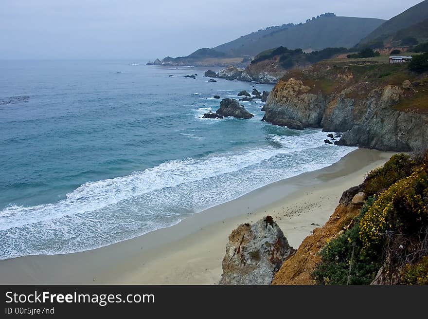 Foggy California Coast