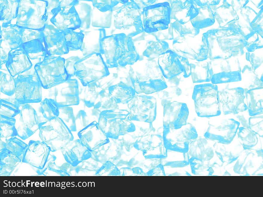 - macro shot of blue crystals on light box. - macro shot of blue crystals on light box