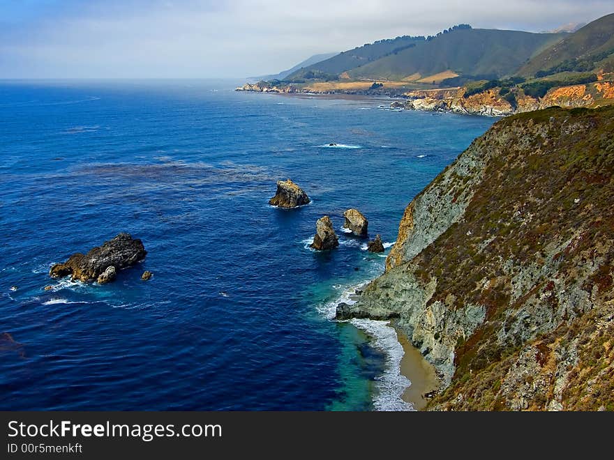 Foggy California Coast