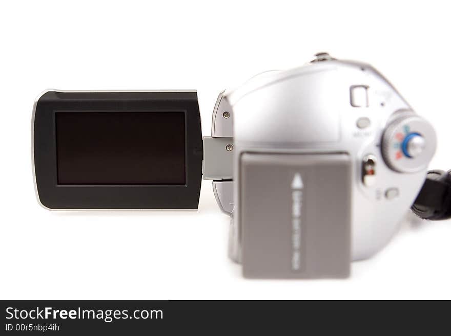 Camcorder isolated on a white background