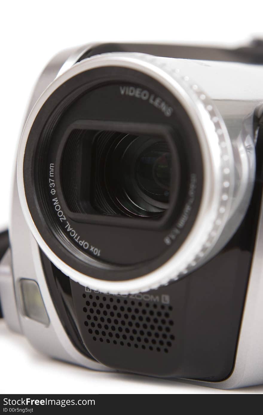 Camcorder isolated on a white background