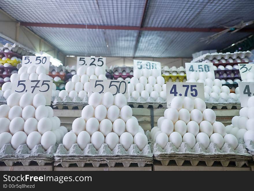 Chicken eggs in Philippine Market. Chicken eggs in Philippine Market