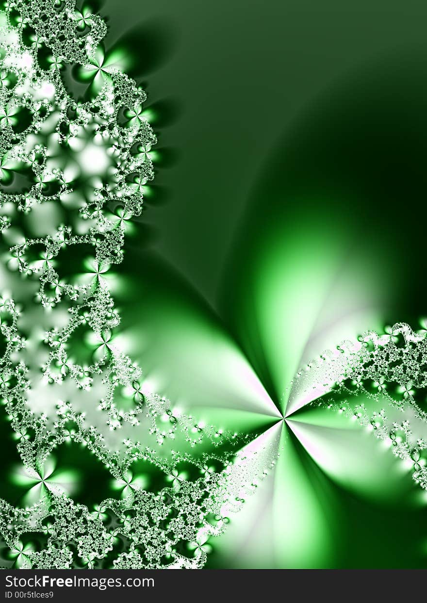 Fractal image of decorative flowers. Fractal image of decorative flowers