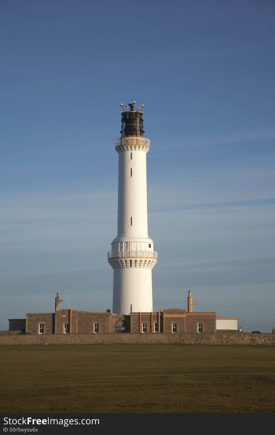 The lighthouse in Aberdeen, Scotland. The lighthouse in Aberdeen, Scotland