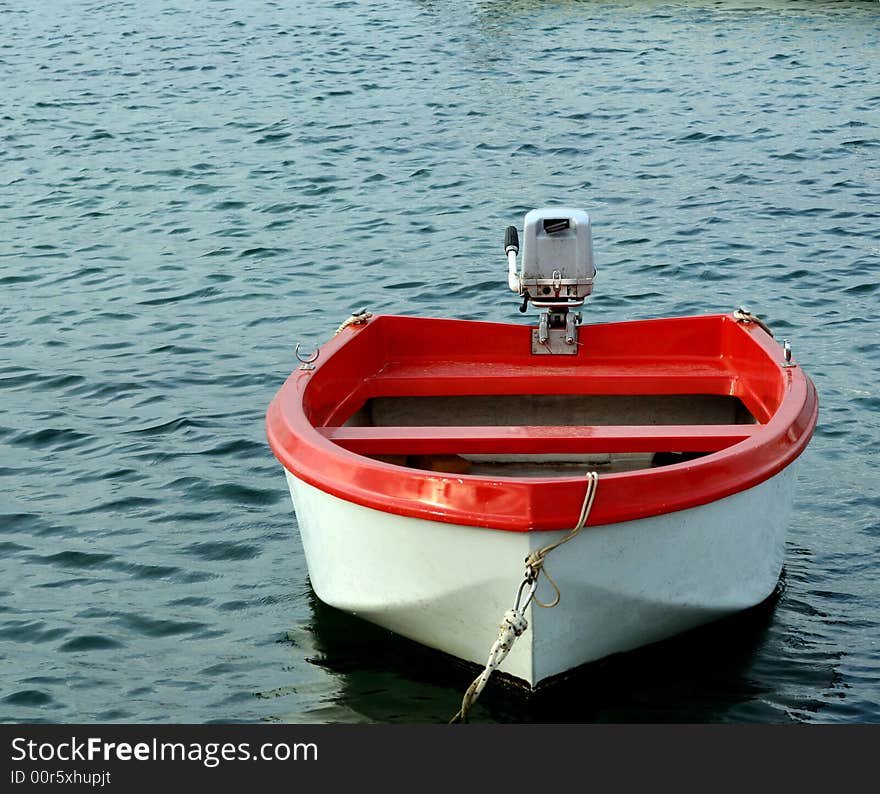 Red boat.